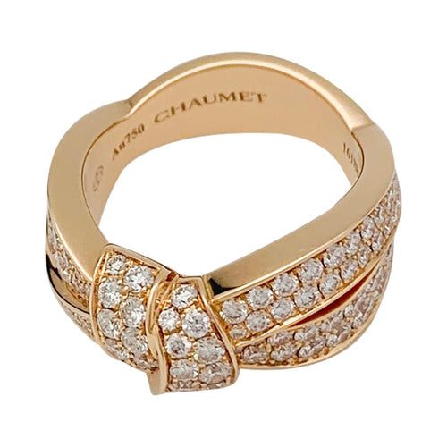 Bague 52 Bague Chaumet, "Liens Séduction", or rose et diamants. 58 Facettes 31661