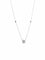 Collier Pendentif Solitaire or blanc Diamants 58 Facettes