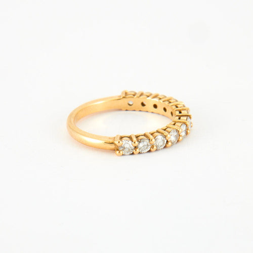 Bague 52 Bague Or jaune pavage Diamants 58 Facettes