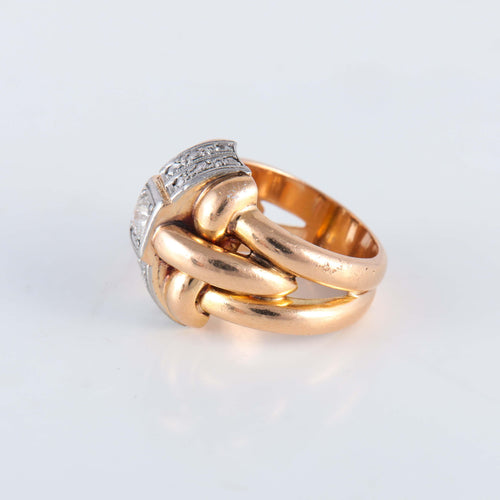 Bague 52 Bague Double corps Diamants 58 Facettes