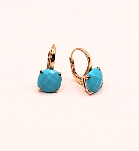 Boucles d'oreilles Boucles d'oreilles Cesare Pompanon Turquoise et or 58 Facettes
