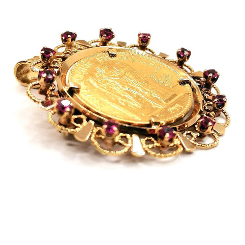 Broche Pendentif et Broche saphirs roses 58 Facettes 2562