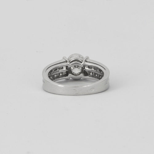 Bague 55 FRED - Bague Solitaire Diamant ovale 58 Facettes