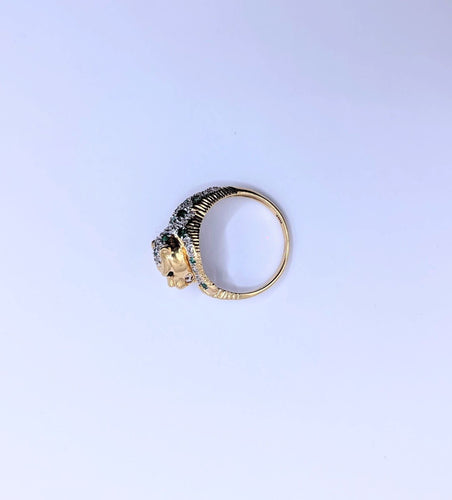 Bague Bague Panthère Emeraudes Diamants 58 Facettes