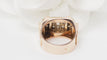 Bague 54 Bague Tank en or rose et diamants 58 Facettes 32563