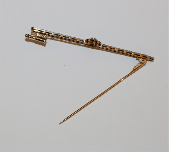 Broche Broche-barrette Art Déco Saphirs & Diamants 58 Facettes 440