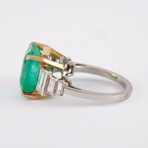 Bague 53 Bague Emeraude et Diamants 58 Facettes