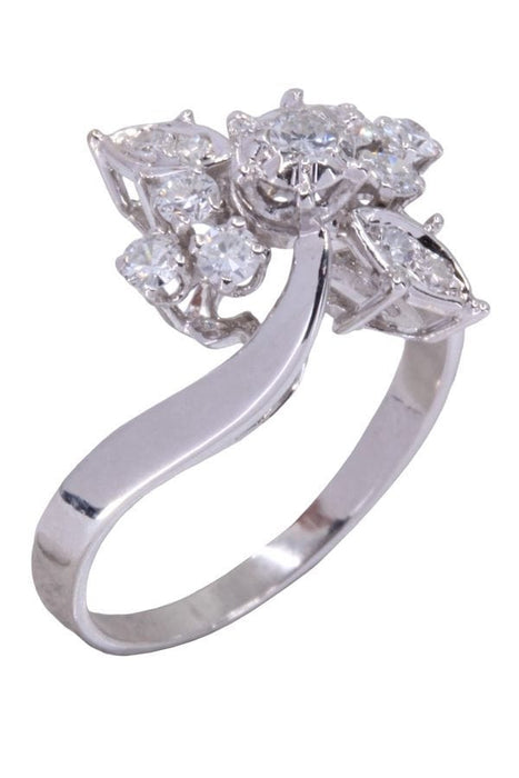 Bague 56 BAGUE FLEUR DIAMANTS 58 Facettes 081041