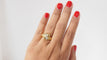 Bague 53 Bague Toi & Moi en Or Jaune & Blanc 58 Facettes 13665