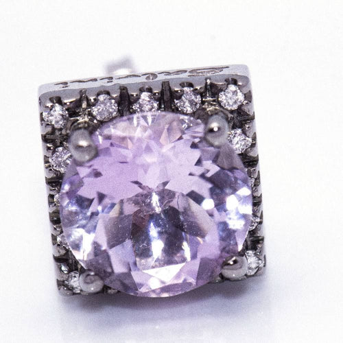 Boucles d'oreilles Boucles d'oreilles SALVINI, Or noir Améthystes Diamants 58 Facettes D360397CS