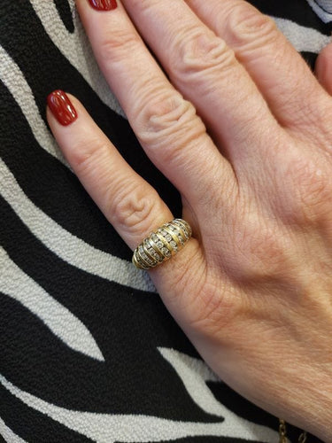 Bague 51 BAGUE JONC DIAMANTS 58 Facettes 070271