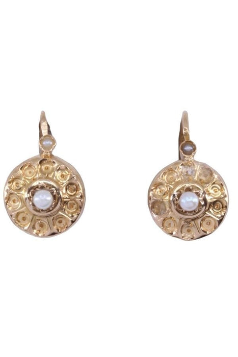 Boucles d'oreilles DORMEUSES PERLES NAPOLÉON III 58 Facettes 081721