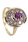 Bague 52 BAGUE MARGUERITE RUBIS ET DIAMANTS 58 Facettes 075171