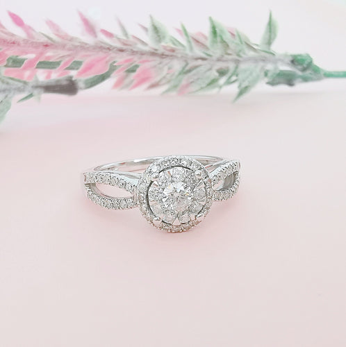 Bague Bague Diamants 0,68 ct Or gris 58 Facettes AA 1592