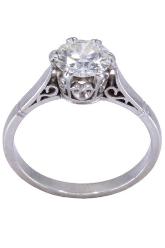 Bague BAGUE SOLITAIRE ANCIEN DIAMANT 1.20 CARAT 58 Facettes 073861