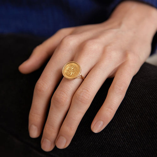 Bague 50 Bague Pièce 2 Pesos 58 Facettes JB13