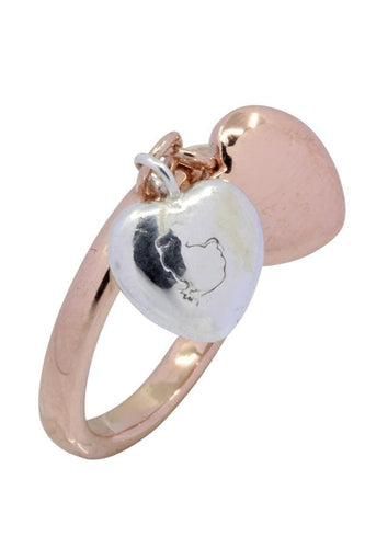 Bague 50 BAGUE COEURS SIGNÉE "DODO" 58 Facettes 040241