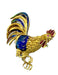 Broche Broche « Coq » or jaune et email 58 Facettes