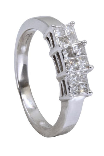Bague 57 BAGUE JARRETIÈRE MODERNE DIAMANTS 58 Facettes 060421