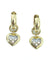 Boucles d'oreilles CHOPARD. Créoles Happy Diamonds or jaune et diamants 58 Facettes