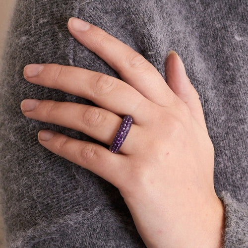 Bague 55 Bague Jonc Améthyste 58 Facettes 002.133