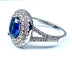 Bague 52 Bague Saphir entourage diamants 58 Facettes AB251