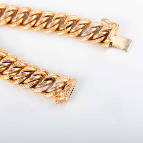 Bracelet Bracelet gourmette maille américaine 58 Facettes 8388