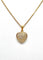 Pendentif Chaîne et pendentif cœur en or jaune et diamants 58 Facettes