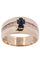 Bague 54 BAGUE MODERNE SAPHIR ET DIAMANTS 58 Facettes 064001