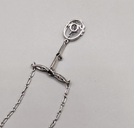 Collier Collier Belle Epoque or, platine et diamants 58 Facettes