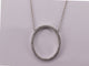 Pendentif Collier Pendentif ovale diamants or blanc 58 Facettes NECK32