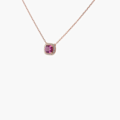 Collier Collier Grenat rhodolite Diamants 58 Facettes