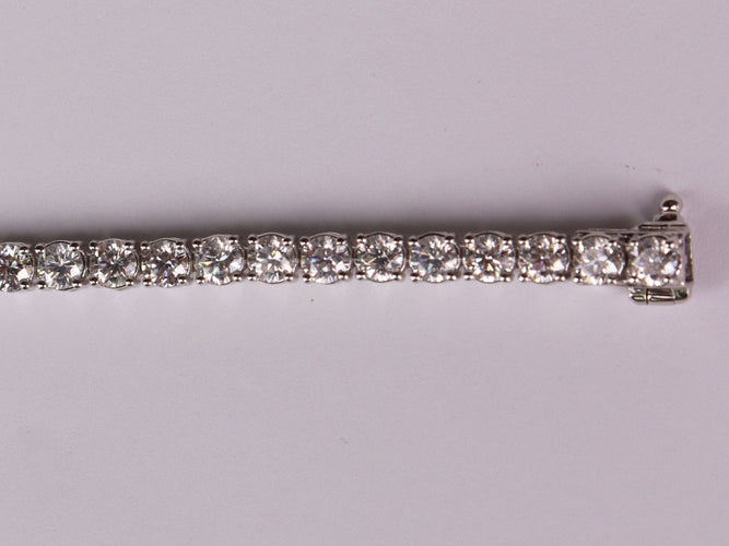 Bracelet Bracelet Tennis Or blanc Diamants 58 Facettes 3188