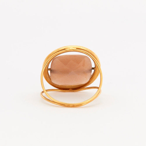 Bague 52 Bague Paola Zovar Pierre de Lune diamants 58 Facettes