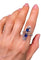 Bague 52 Bague 2 Ors Saphirs Diamants 58 Facettes