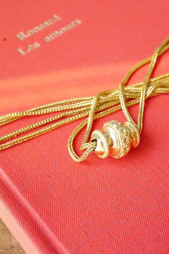 Collier Collier sautoir Napoléon III, giletière avec coulant 58 Facettes