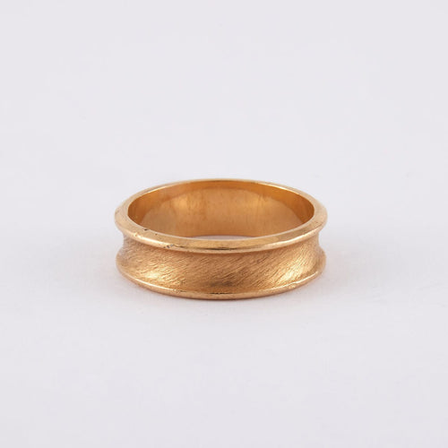 Bague 58 Anneau godronné 58 Facettes JB18