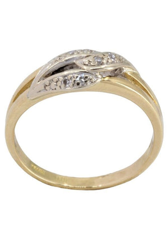 Bague BAGUE MODERNE ENTRELACÉE DIAMANTS 58 Facettes 056391