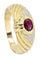 Bague 53 BAGUE MODERNE RUBIS ET DIAMANTS 58 Facettes 045971