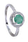Bague 51 BAGUE MODERNE ÉMERAUDE ET DIAMANTS 58 Facettes 067971