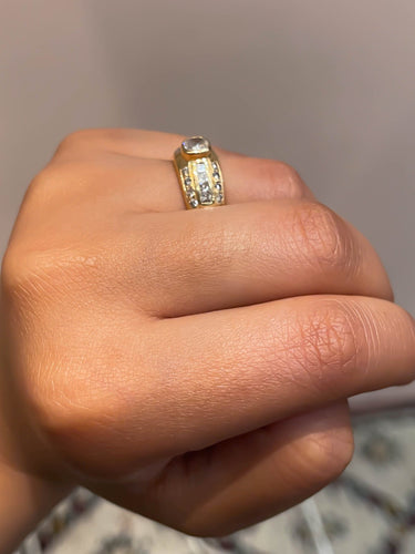 Bague 52.5 Bague Jonc Diamants 58 Facettes