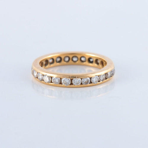 Bague 56 Alliance américaine Diamants 1ct 58 Facettes JE96