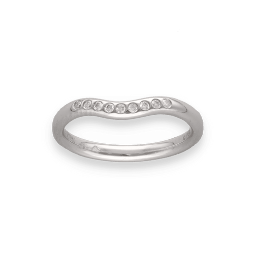 Bague 49 Tiffany & Co - Alliance Elsa Peretti Platine & Diamants 58 Facettes