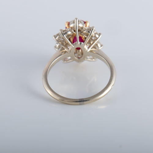Bague 53 Bague rubis et diamants 58 Facettes