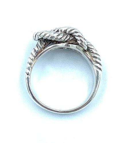 Bague Hermès. Bague vintage argent 58 Facettes