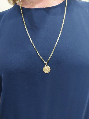 Pendentif MÉDAILLE ANCIENNE ANGE À LA COLOMBE 58 Facettes 066901