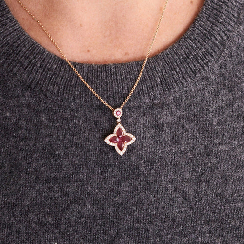Collier Collier Héritage Rubis & Diamant 58 Facettes 002.120