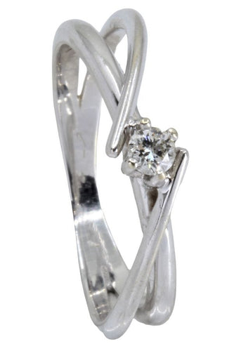 Bague SOLITAIRE DIAMANT 0.08 CARAT 58 Facettes 054201