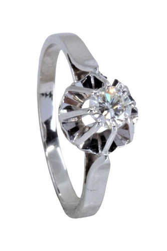 Bague 52 SOLITAIRE ANCIEN 0.28 CARAT 58 Facettes 056671