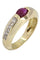 Bague BAGUE MODERNE RUBIS ET DIAMANTS 58 Facettes 047751
